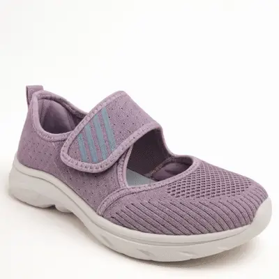 נעלי נוחות ליבִּי בצבע סגול עם סקוץ' רחב וסוליה אורתופדית