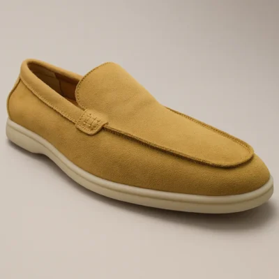 מוקסין עור לגברים בצבע חרדל מבית Don Ricardo – דגם ריקרדו לואף