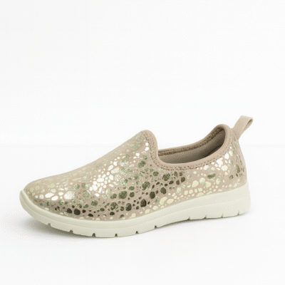 נעלי בריאות אורטופדיות תוצרת איטליה – דגם Lumia בצבע זהב