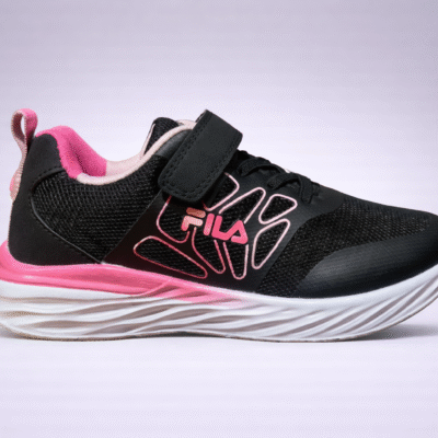 נעלי ספורט לנערות FILA Junior Pulse בצבע שחור ורוד