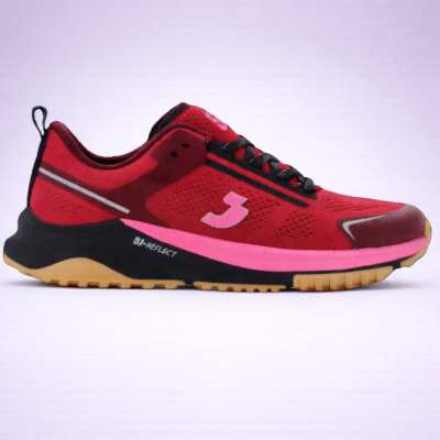 נעלי ספורט לנשים SJ Reflect Bloom בצבע אדום עם סוליית SJ REFLECT